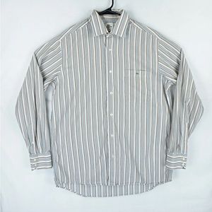 Lacoste Men's Long Sleeve Striped Casual Shirt Size 42